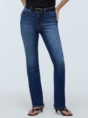 Madewell Dark Wash Kick Out Full-Length Jeans Women's Size 27